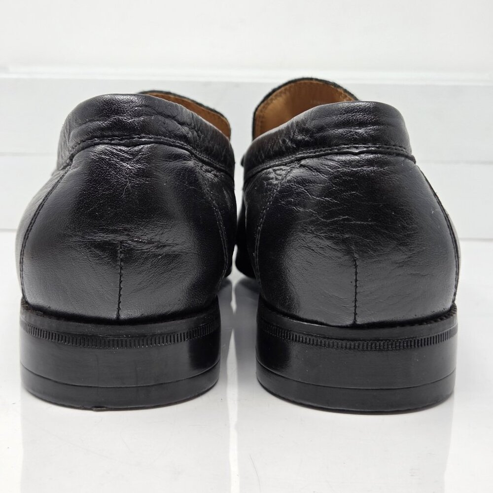 Abeo Bio System Venetian Comfort Shoe Loafers Black Leather Mens 9 - Picture 5 of 8